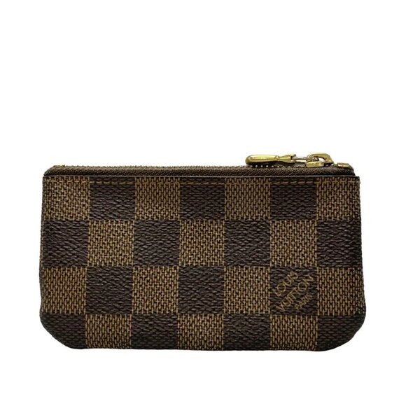 Auth LOUIS VUITTON Pochette Cle N62658 Ebene Damier - Picture 2 of 12
